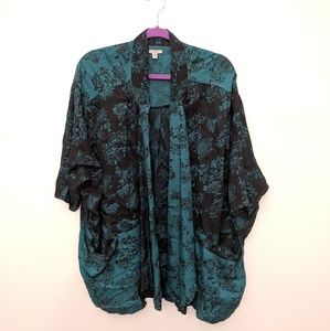 Ecote Floral Kimono with Pockets